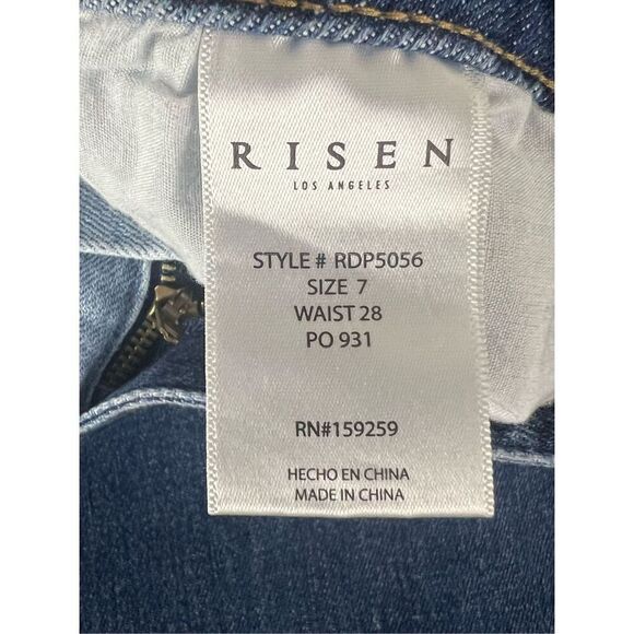 Risen Blue Combo Jeans Two Color Jeans High Rise Size 28 - Picture 5 of 8
